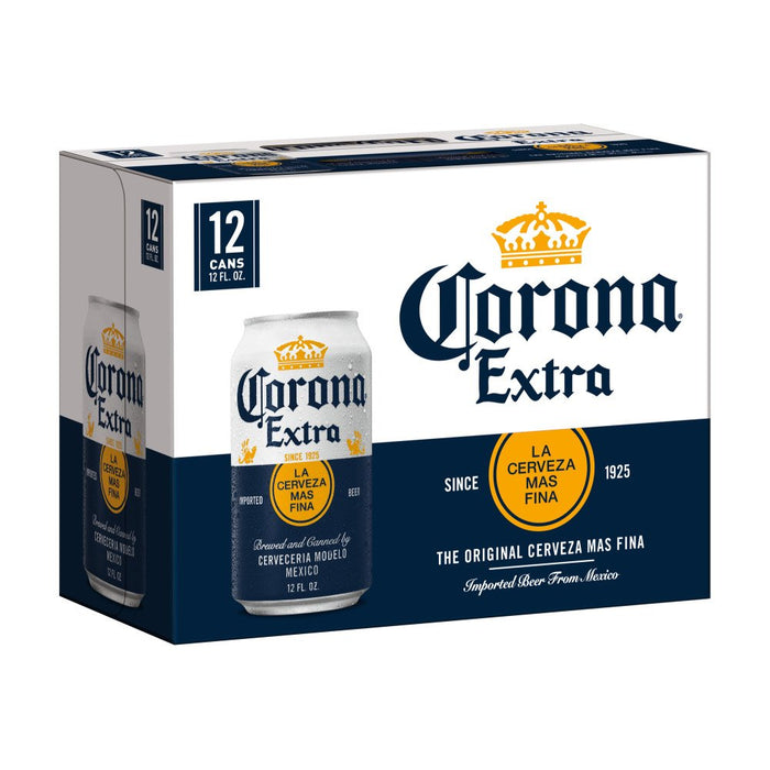 CORONA EXTRA 4,5% BIÈRE EN CANETTE, 12 X 355 ML