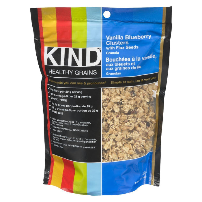 KIND GRANOLA VANILLE BLEUET GRAINES DE LIN 312 G