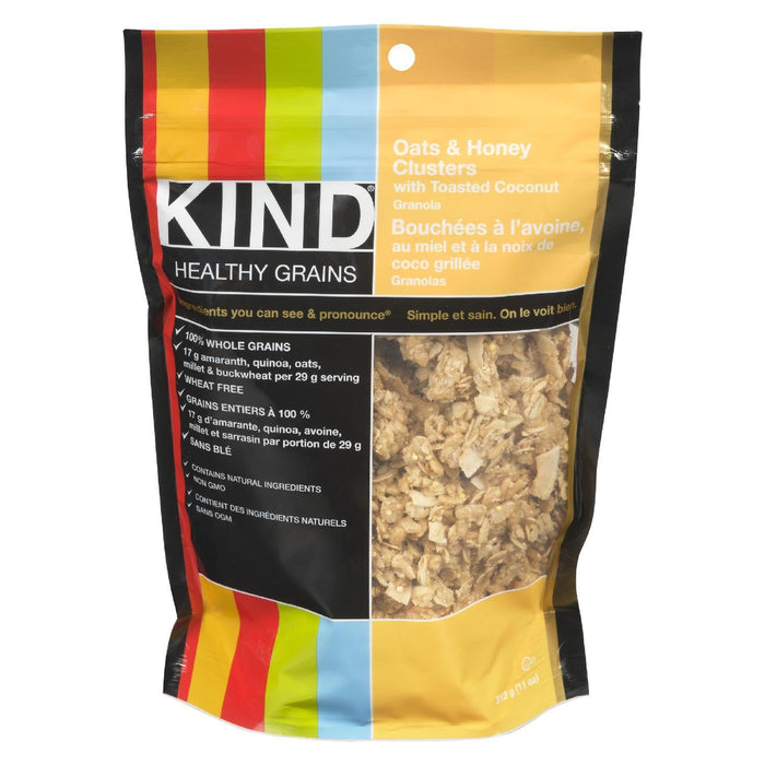 KIND GRANOLA AVOINE MIEL NOIX DE COCO GRILLÉE 312 G