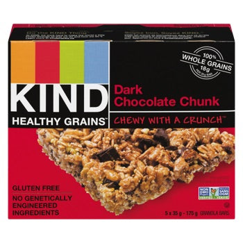 KIND BAR MORCEAUX DE CHOCOLAT NOIR 5 X 35G