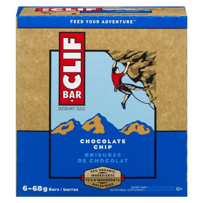 CLIF BAR ENERGY BAR CHOCOLATE CHIP 6 x 68 G