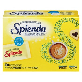 SPLENDA SACHETS ÉDULCORANTS SANS CALORIES 100 X 1G