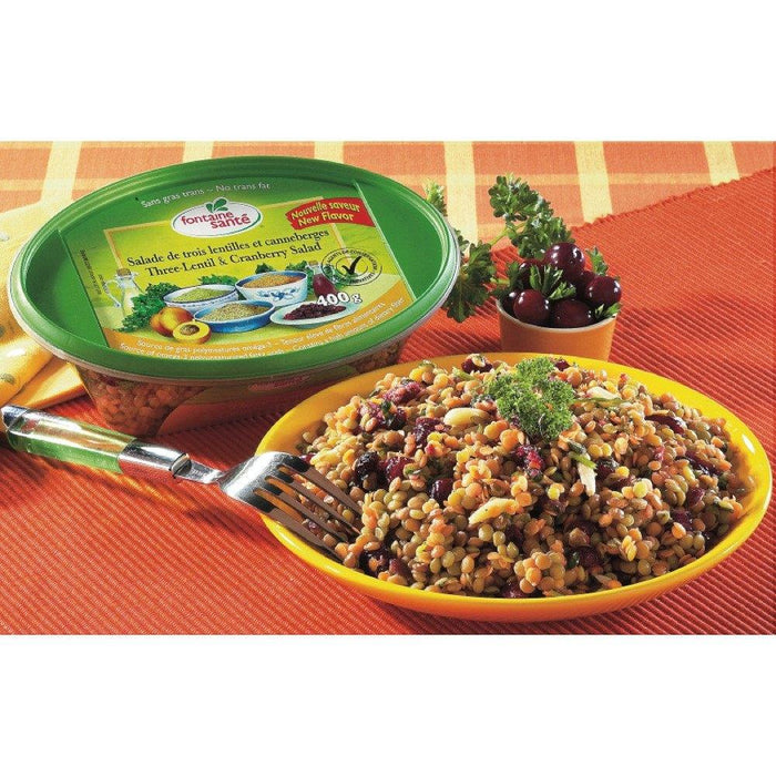 FONTAINE SANTɉ SALADE 3 LENTILLES 400 G