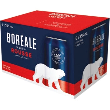 BOREALE, BIÈRE AMBRÉE 5%, 6 X 355 ML