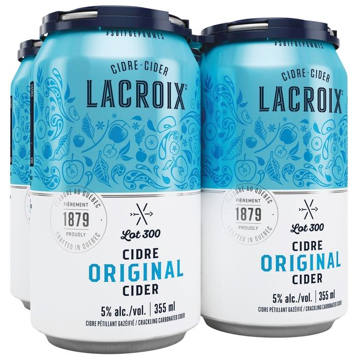 LACROIX, CIDRE ORIGINAL 5%, 4 X 355 ML