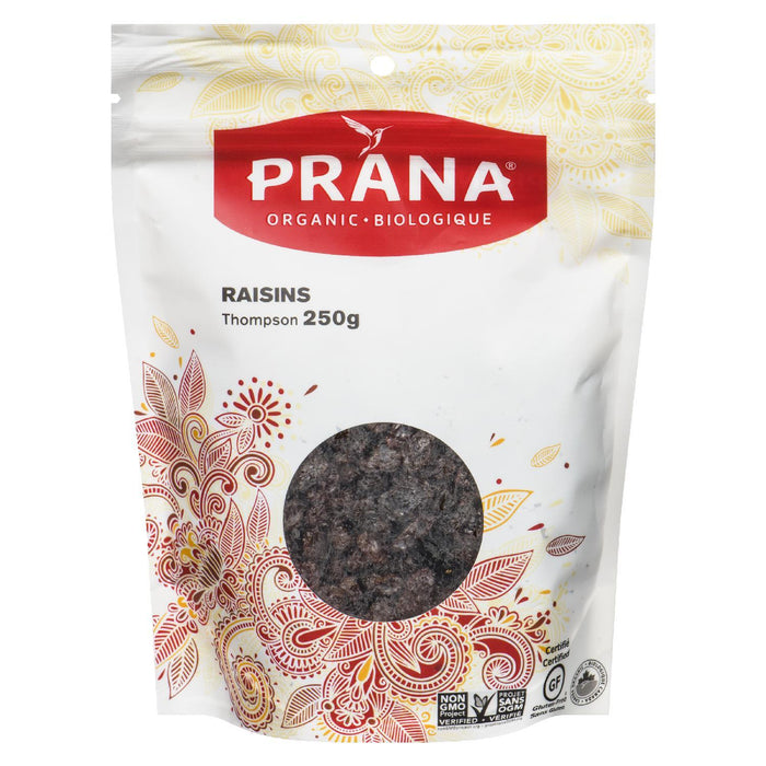 PRANA RAISINS THOMPSON ORGANIC 250 G