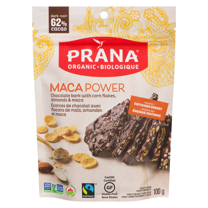 PRANA ÉCORCE DE CHOCOLAT MACA PUISSANCE 100G