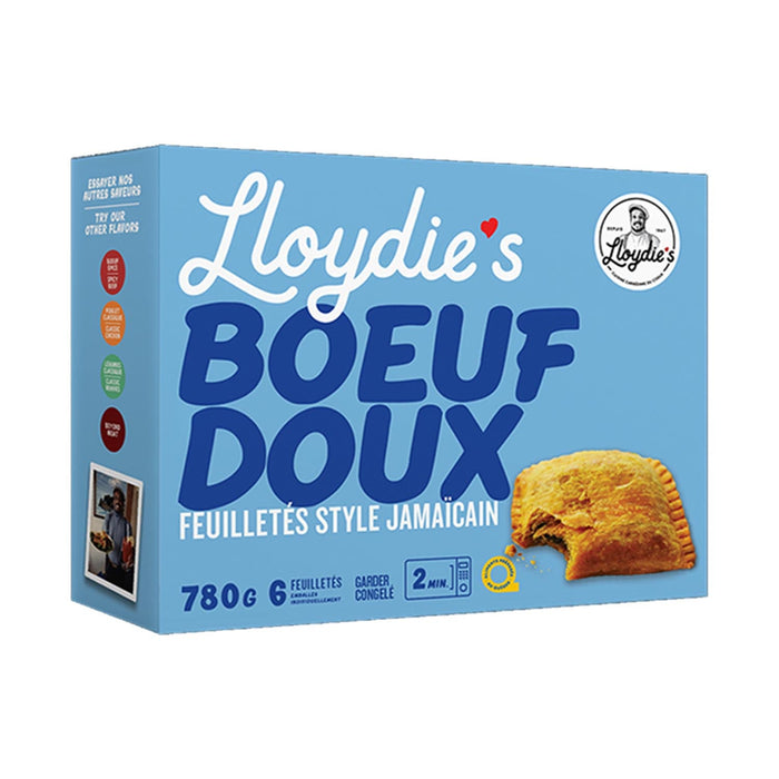 LLOYDIE'S PATTIES JAMAICAINES BOEUF DOUX 780G