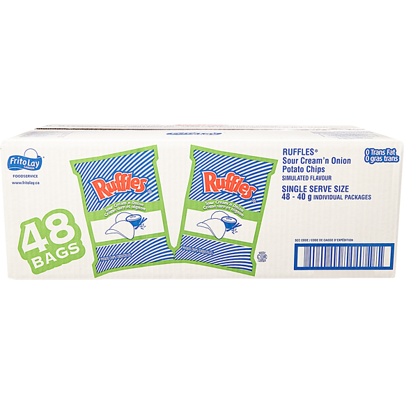 VOLANTS, CRÈME SURE ET OIGNON, 48 X 40G