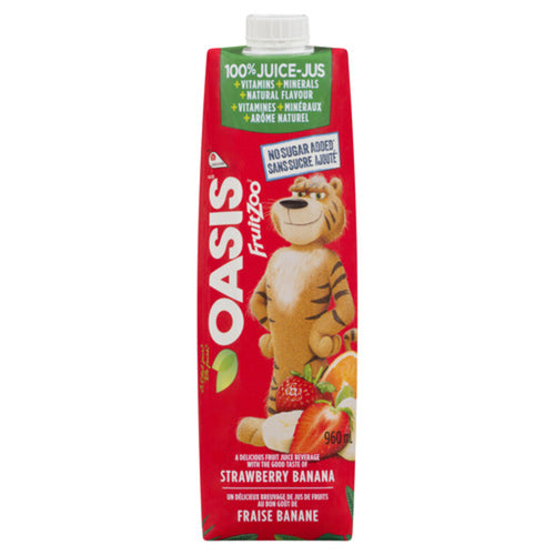 OASIS FRUIT JUS ZOO FRAISE BANANE 960 ML