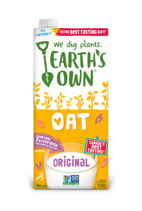 EARTH'S OWN, BOISSON À L'AVOINE ORIGINALE, 946 ML