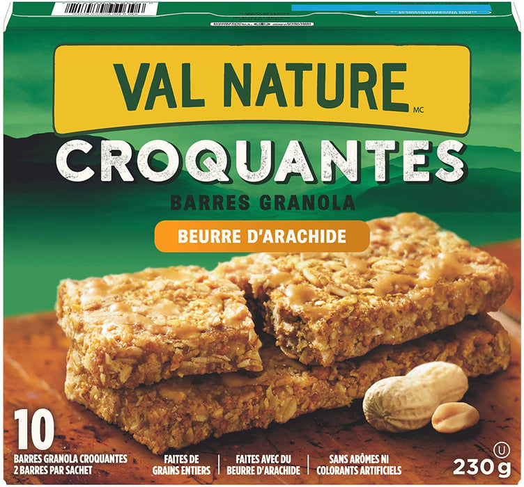 NATURE VALLEY, BEURRE D'ARACHIDES CROQUANT, 10 PACK 230 G