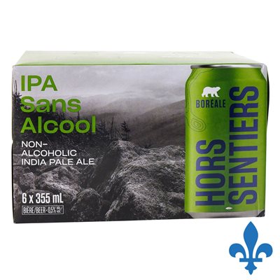 BOREALE, IPA NON ALCOHOLIC, 6 X 355 ML
