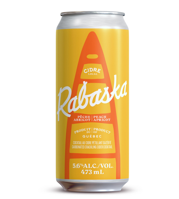 RABASKA, PEACH APRICOT APPLE CIDER 5.6%, 473 ML