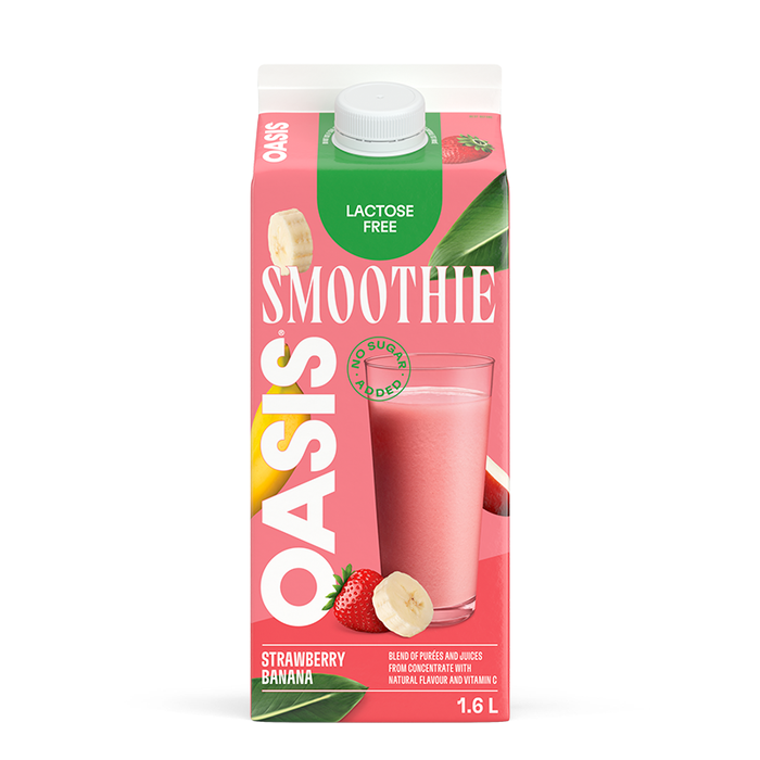 OASIS SMOOTHIE SANS SUCRE AJOUTÉ FRAISE BANANE 1.6 L