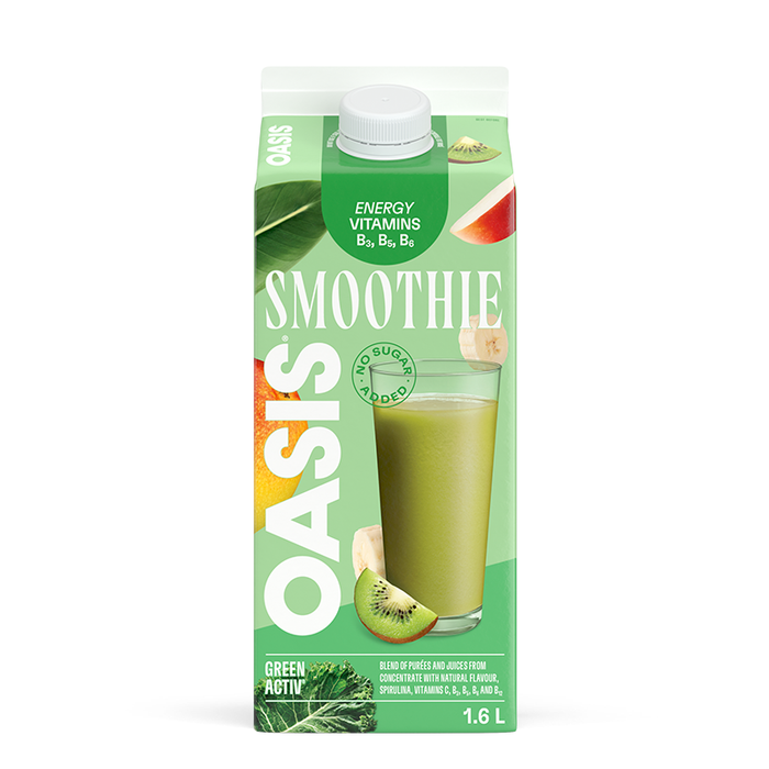 SMOOTHIE OASIS SANS SUCRE AJOUTÉ GREENERGY 1,6 L