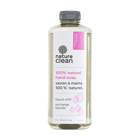 NATURE CLEAN, SAVON POUR LES MAINS POIS DE DOUX 100% NATUREL 1L
