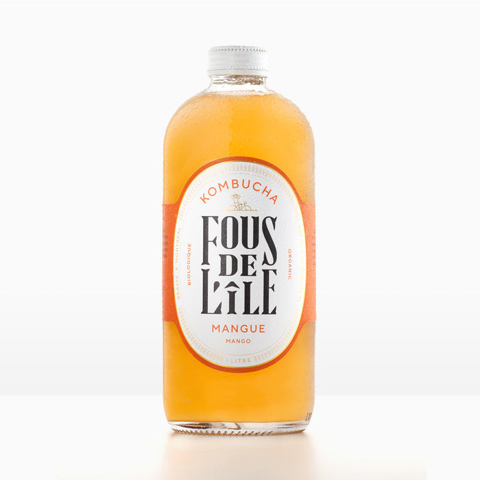 FOUS DE L'ILE ORGANIC MANGO KOMBUCHA, 1L