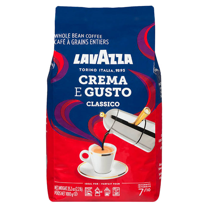 LAVAZZA, CAFÉ EN GRAINS CREMA E GUSTO, 1KG