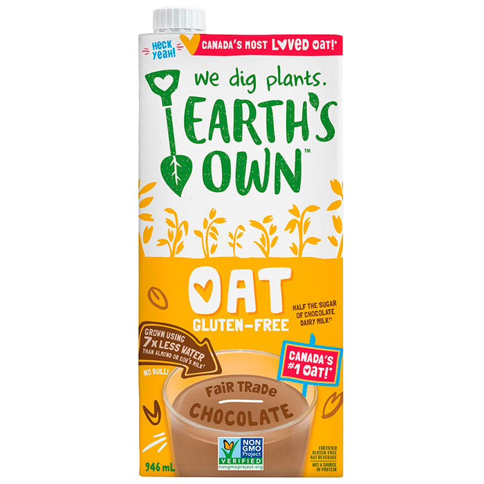 EARTH'S OWN, BOISSON AU CHOCOLAT ET À L'AVOINE, 946 ML