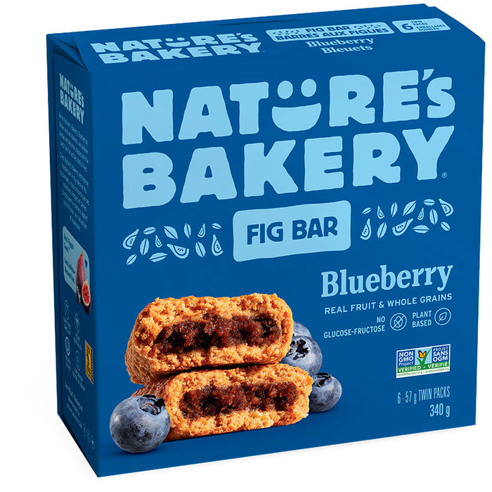 NATURE'S BAKERY, BARRES AUX MYRTILLES ET AUX FIGUES, 6 X 57 G