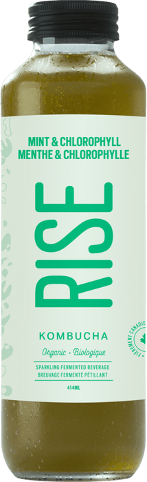 RISE KOMBUCHA, MINT CHLOROPHYLL ORGANIC, 414ML