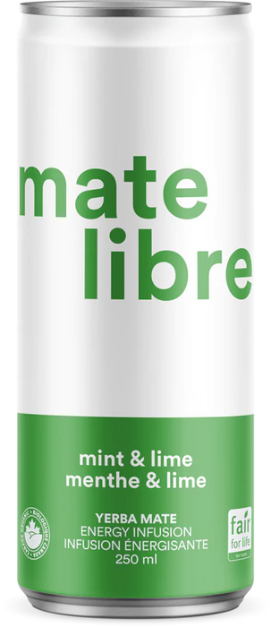 MATE LIBRE, YERBA MATE MENTHE & LIME, 250ML