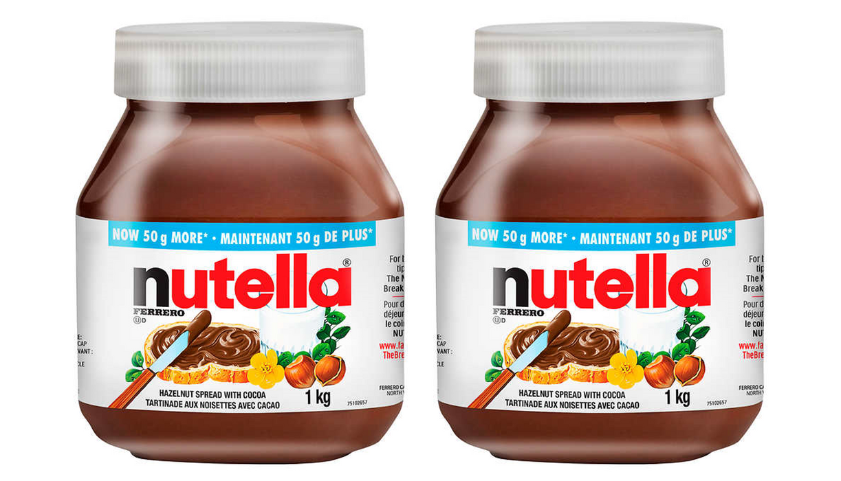 NUTELLA TARTINADE NOISETTES CACAO, 2 x 1KG