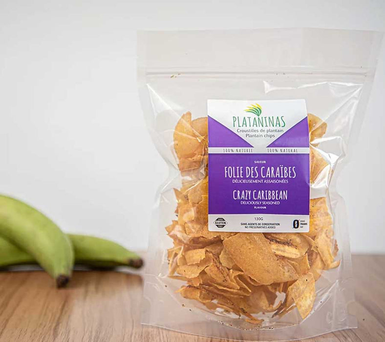 PLATANINAS CROUSTILLES DE PLANTAIN SAVEUR CARAIBES, 45G