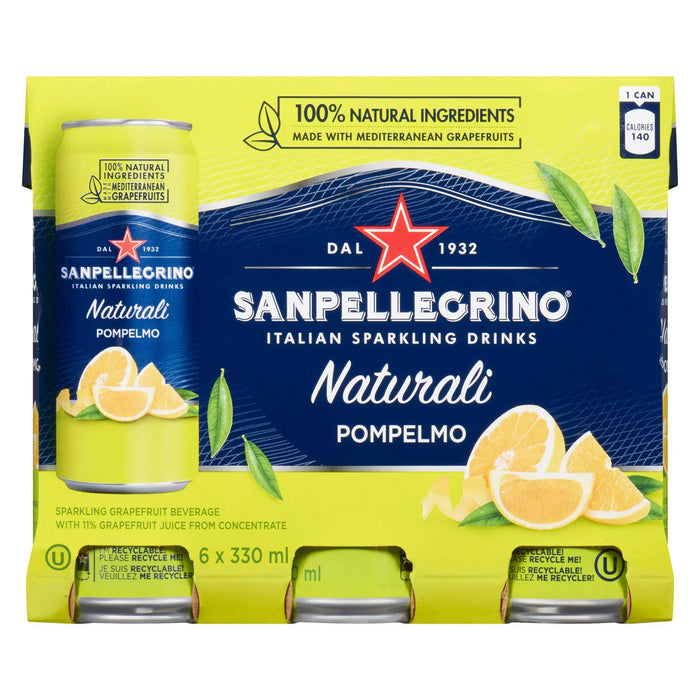 SAN PELLEGRINO BOISSON POMPELMO 6 x 330 ML