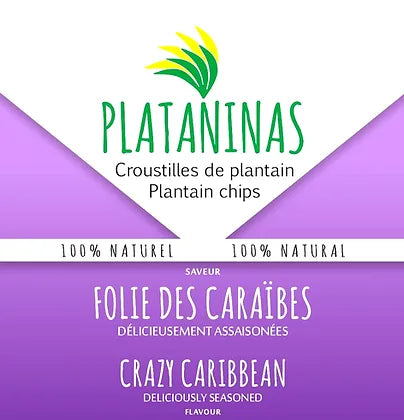 PLATANINAS CROUSTILLES DE PLANTAIN SAVEUR CARAIBES 24*45G