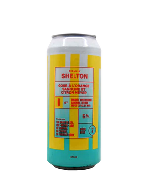 SHELTON GOSE À L'ORANGE SANGUINE & CITRON MEYER BIERE 5% 473ML