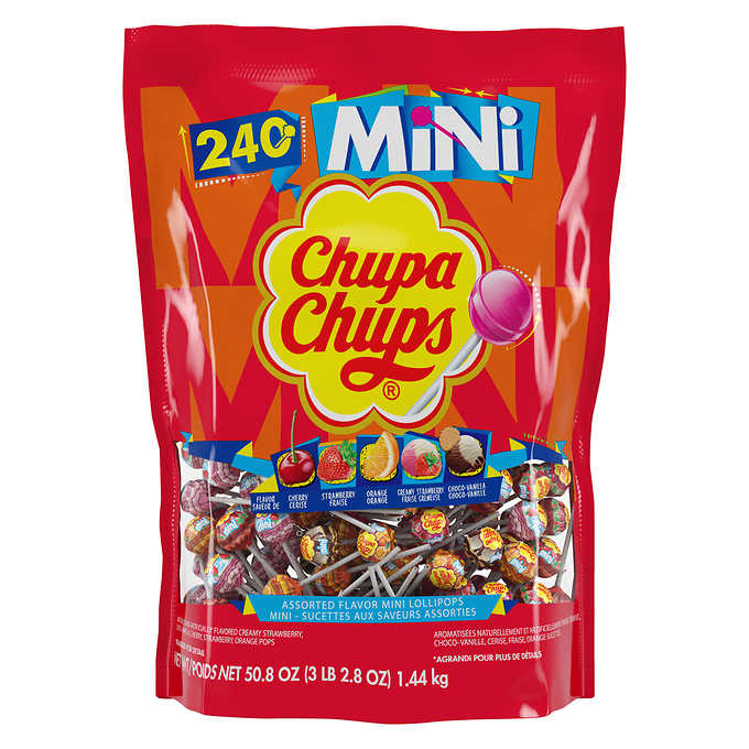 CHUPA CHUPS LOLLIPOPS, PACK OF 240