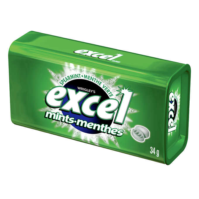 EXCEL MENTHE MENTHE VERTE, 8 X 34G