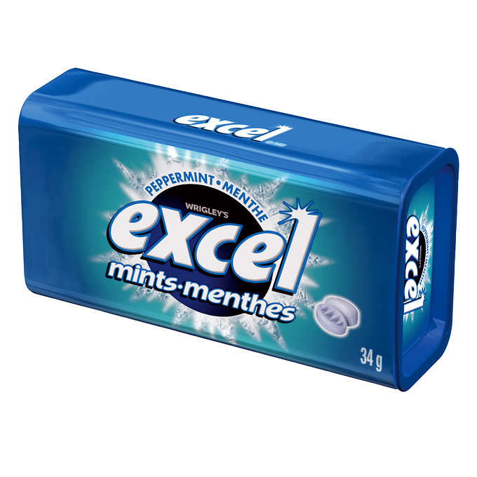 EXCEL MENTHE MENTHE POIVRÉE, 8 X 34G