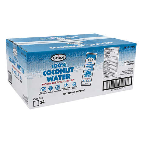 GRACE 100% COCONUT WATER NO PULP, 24 X 310ML