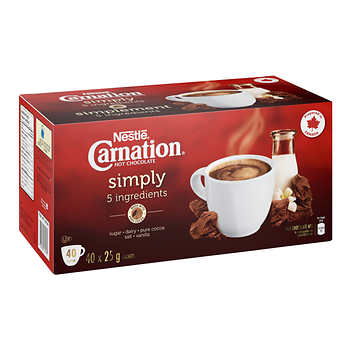 MÉLANGE DE CHOCOLAT CHAUD NESTLE CARNATION 40 x 25 G