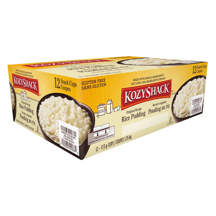 KOZY SHACK RIZ AU PUDING ORIGINAL, 12 X 113G