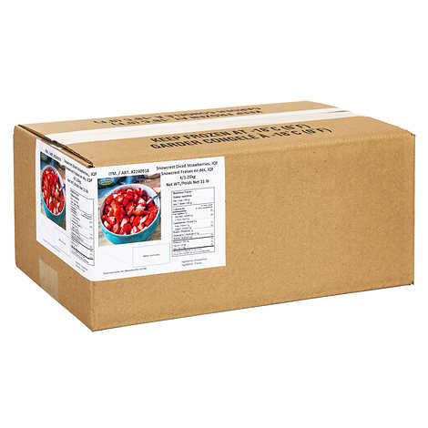 SNOWCREST FARMS FRAISES EN DÉS SURGELÉES, 4 X 1,25 KG