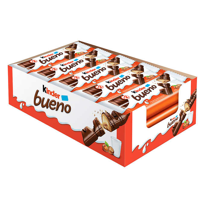 KINDER BUENO BARRES DE CHOCOLAT, 20 × 43G