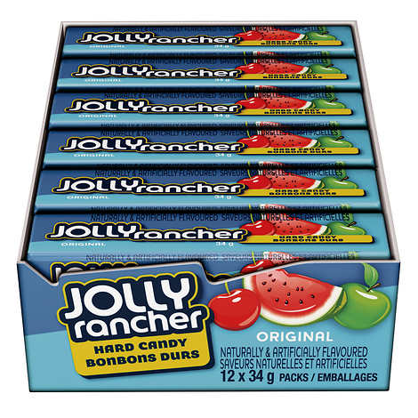BONBONS DURS JOLLY RANCHER, 12 X 34G