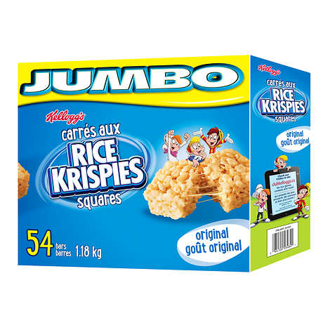 KELLOGG'S CARRÉS DE RICE KRISPIES, 54 X 22G