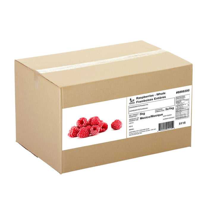FENNEC ALIMENTS FRAMBOISES SURGELÉES, 5 X 1 KG