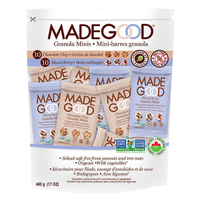 MADE GOOD, ORGANIC GRANOLA MINIS, 20 X 24 G