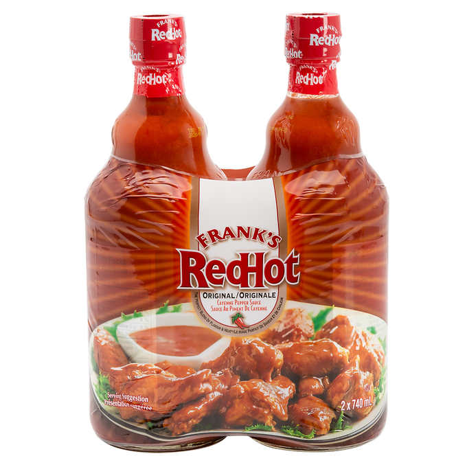 FRANKS REDHOT SAUCE POIVRE DE CAYENNE ORIGINALE 2 X 740ML