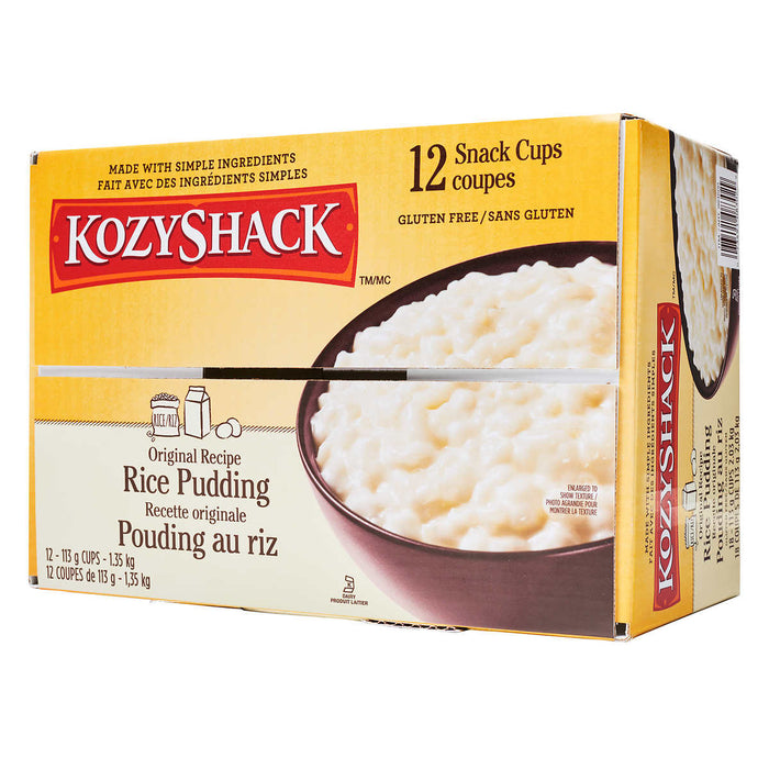 KOZY SHACK RIZ AU PUDING ORIGINAL, 12 X 113G