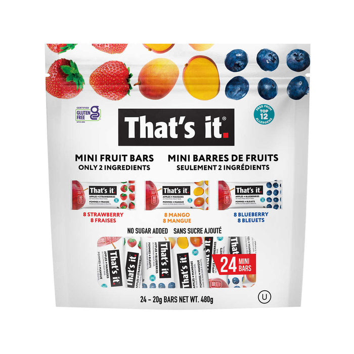 THAT'S IT, MINI FRUIT BARS, 24X20 G
