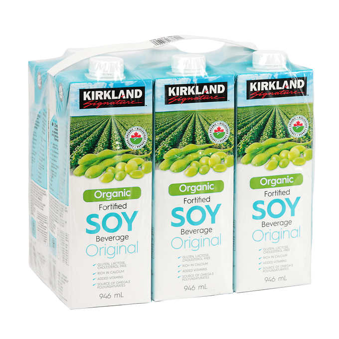 KIRKLAND SIGNATURE, BOISSONS AU SOYA BIOLOGIQUE, 6 X 946 ML