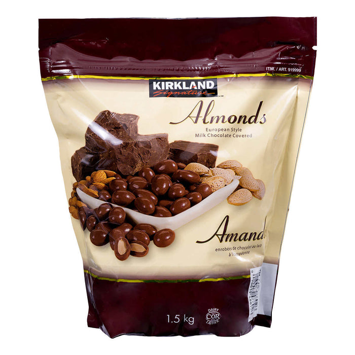 KIRKLAND SIGNATURE CHOCOLAT AU LAIT AMANDES, 1.5KG