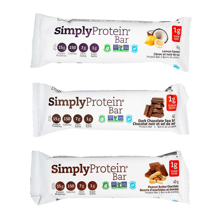 PACK VARIÉTÉ DE BARRES SIMPLY PROTÉINÉES, 15 X 40 G